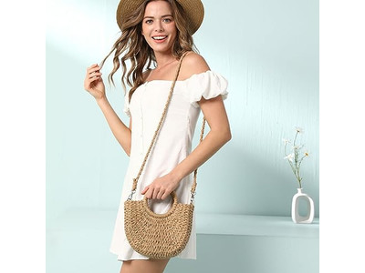 Цветная соломенная сумка, пляжная корзина, плетеная сумка-тоут ручной работы, Малайзия, мексиканские сумки