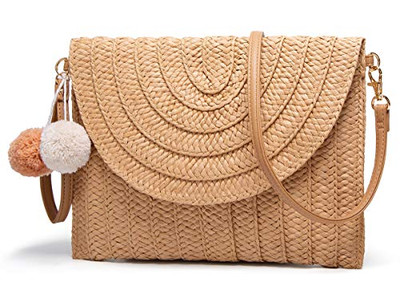 Цилиндрическая соломенная сумка Зеленая лошадь Женские сумки Легкая сетчатая пляжная сумка