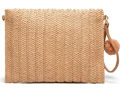 Цилиндрическая соломенная сумка Зеленая лошадь Женские сумки Легкая сетчатая пляжная сумка