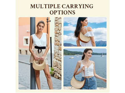 Складная соломенная сумка, косметическая, большая цилиндрическая с вышивкой, круглые вязаные сумки