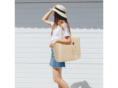 Большая соломенная сумка с бахромой Летние маленькие девочки Роскошные сумки-тоут Производители