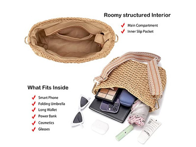 Мини-соломенная сумка, женская, большая, бумажная, детская, круглая, маленькая с бусинами и бабочкой