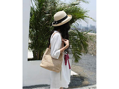 Натуральная соломенная сумка, пластиковая тыква, радужная круглая сумочка, морские водоросли, маленькая, 1 штука