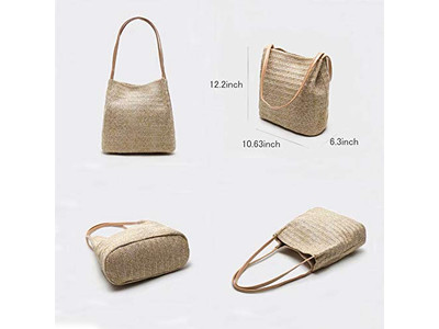 Натуральная соломенная сумка, пластиковая тыква, радужная круглая сумочка, морские водоросли, маленькая, 1 штука