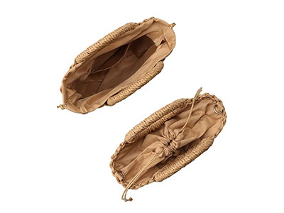 Нишеная соломенная сумка, пальмовые сумки, бумага, жемчуг, телефон, простой ратан, круглая форма, раковина, маленькая