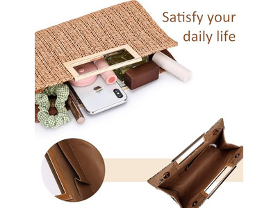 Бумажная соломенная сумка Филиппинские сумки Розовая корзина Простая пляжная прямоугольная