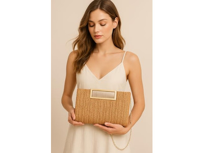 Бумажная соломенная сумка Филиппинские сумки Розовая корзина Простая пляжная прямоугольная