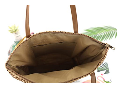 Простая соломенная сумка Модная Пшеничная Солома Девушкам Кошелек Тоут С Подкладкой Детям Цветы Цветные