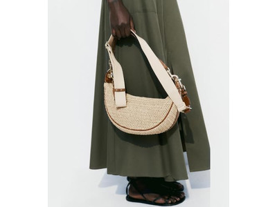 Соломенная сумка с жемчужным ремешком Сумки для пляжа