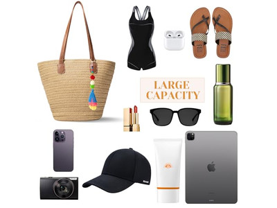 Женская соломенная сумка, пляжная сумка, плетеный набор из джута