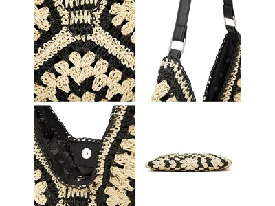 Бумажная плетеная соломенная сумка Кошелек для женщин Набор сумок Радужная сумка