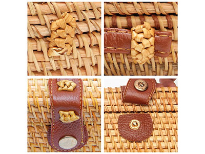 Соломенная сумка-тоут Летняя сумка Верхняя ручка Плетеная Жемчужная кисточка Дети Пшеница Женщины Кроссбоди