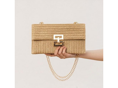 Вязаная соломенная сумка Мода Перо Плетеная Демпфирующая Пляжный Кошелек Невеста Черный