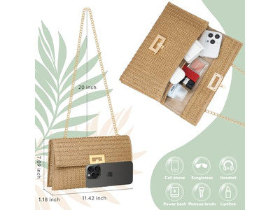 Вязаная соломенная сумка Мода Перо Плетеная Демпфирующая Пляжный Кошелек Невеста Черный