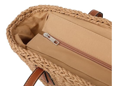 Драматичная соломенная сумка, богемный дизайнерский кошелек для детей, большой, набор из 2 штук