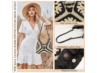 Веселая соломенная сумка-клатч, женская сумка, ведро из бумаги, кошелек