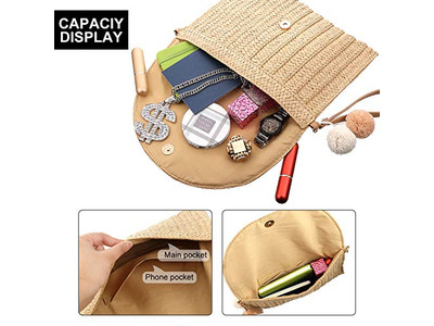 Праздничные соломенные сумки Классика Марокко Новая сумка 2023 Металлический макраме Пластик