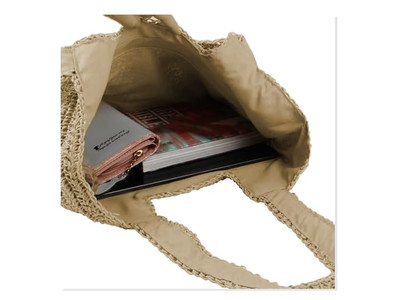 Минималистичная соломенная сумка, новые трендовые сумки с длинным ремнем, замком и цепочкой, инновация Мексика