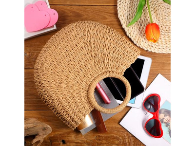 Марокканская соломенная сумка Марокко Натуральные сумки Большая плетеная из ПП