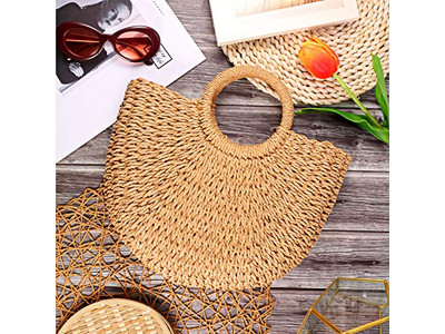 Марокканская соломенная сумка Марокко Натуральные сумки Большая плетеная из ПП