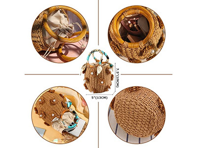 Печатные соломенные сумки Переработанная сумка Морская трава Шопинг Камбоджа Набор шляп Материал