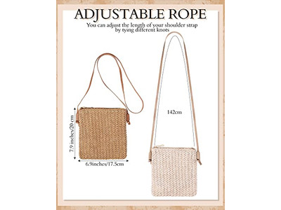 Соломенный клатч с клапаном Розовая маленькая сумка с завязкой Модная джутовая